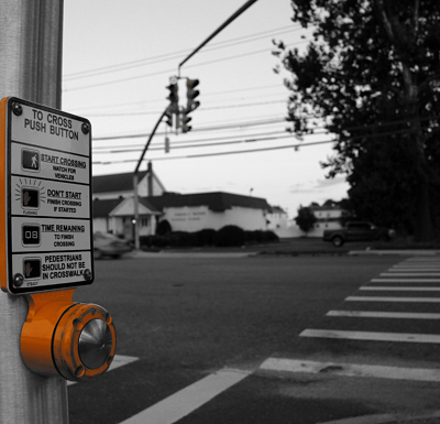 NCDPW_Old Ctry Rd Signal Heads Ph2_13268_Ped Button BW