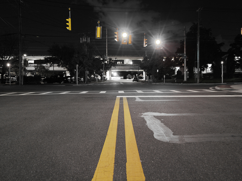 Traffic Signal Design_mult_BW Photo Intersection